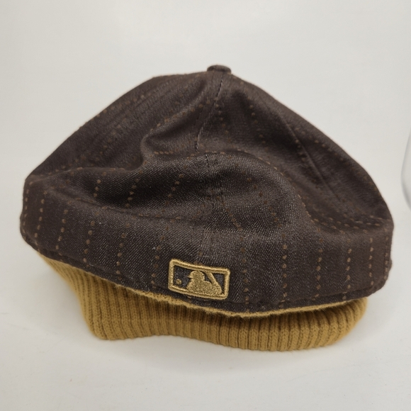 New Era 59Fifty LA Dodgers Brown Ball Cap With Knitted Bottom Size 7 5/8 - Picture 2 of 6